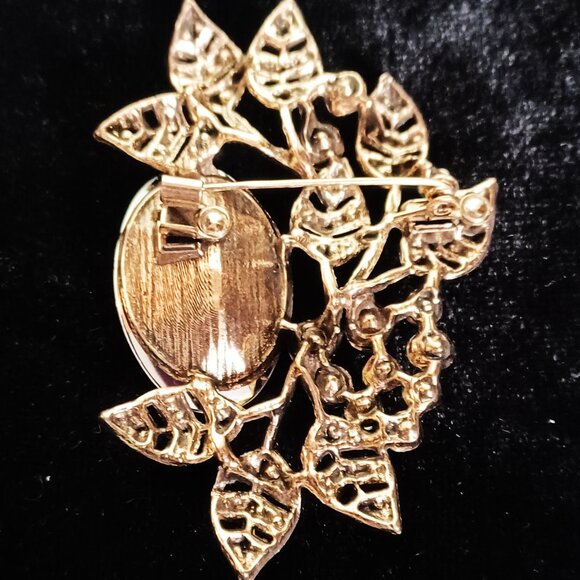 Awesome Large Blue Rhinestone Brooch - Picture 2 of 4